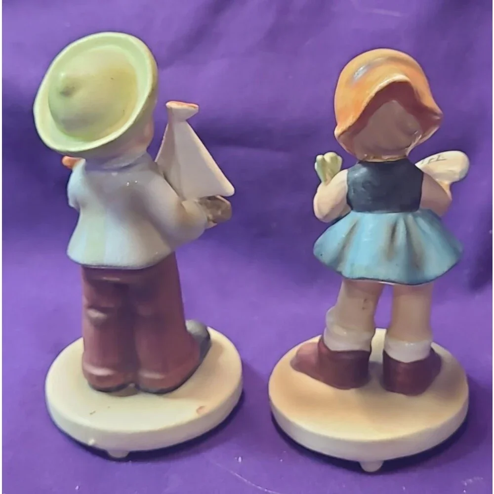 VTG Inarco 1964 Set Boy & Girl Figures E-1608 Japan 3 1/2” Tall